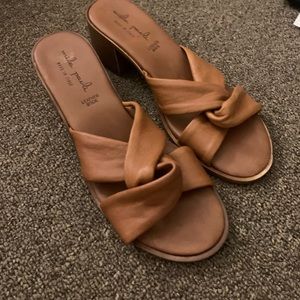 Tan leather sandal